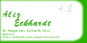 aliz eckhardt business card